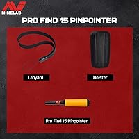 Vista 5 de Minelab PRO-FIND 15 Waterproof Pinpointer Metal Detector for Adults with Audio Indication (Holster Included)