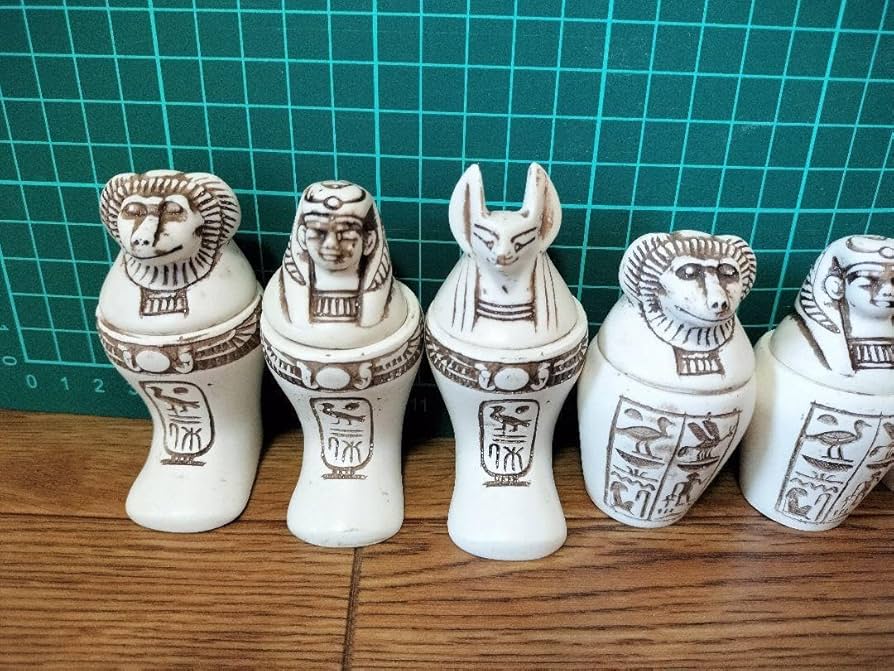 ラムセス大王展 カノプス壺 壷 古代エジプト 置物 Amazon.co.jp: ラムセス大王展 カノプス壺 壷 古代エジプト 置物