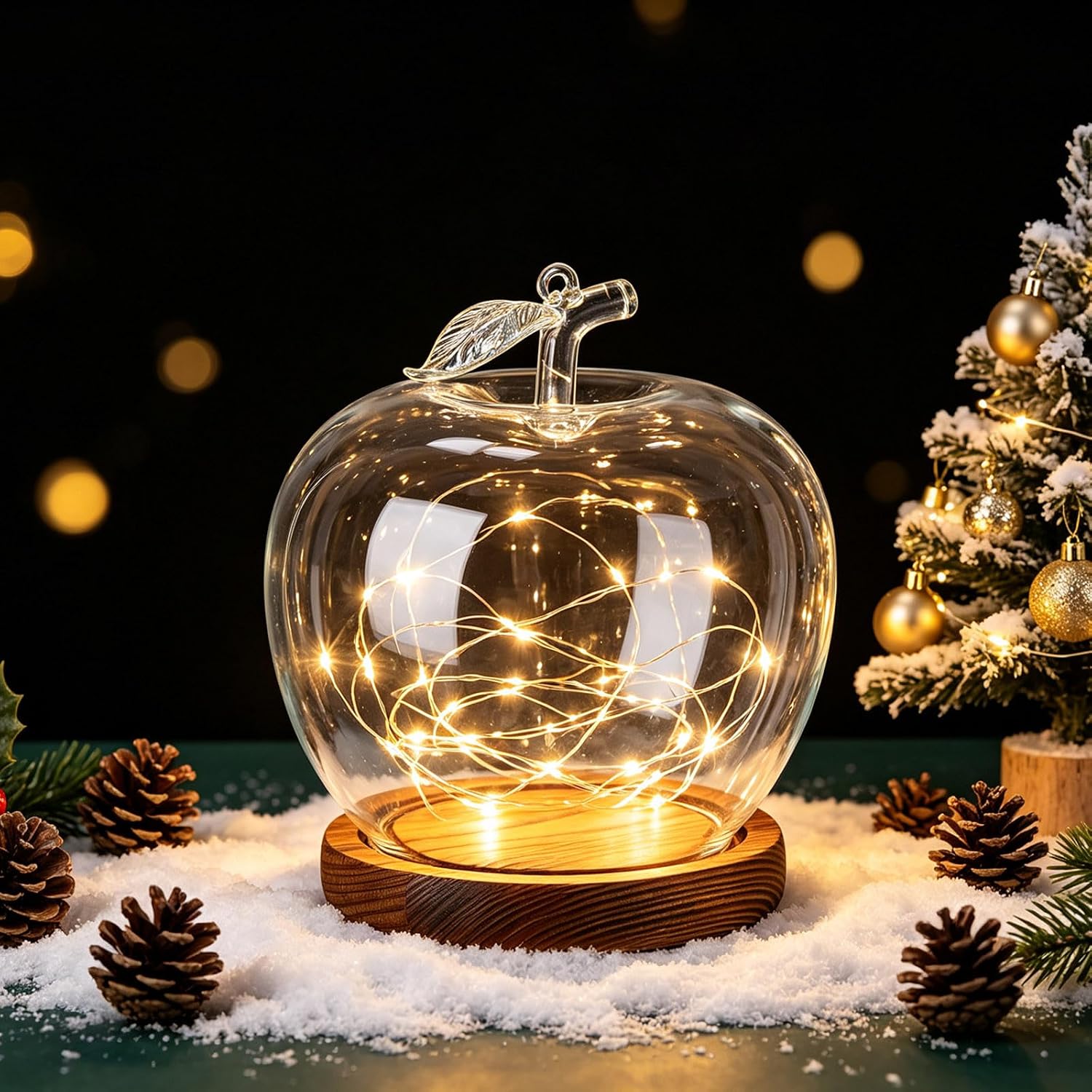 Glass Dome with Wood Base, Transparent Glass Cover for Crafts Display, Flower Protector Ornament, Home Decor, Tabletop Display, Dustproof Dome