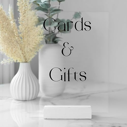 Ilyapa Soportes acrílicos para letreros con soportes de madera, paquete de 8 unidades, 8 x 10 pulgadas, juego de números de mesa en blanco para