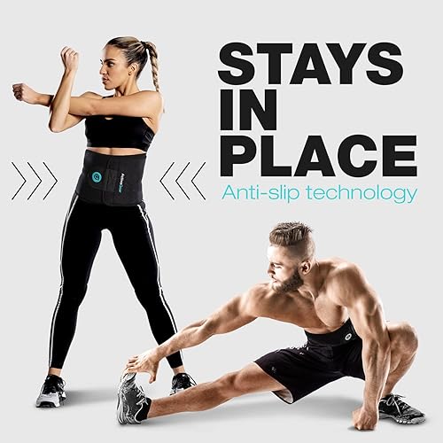 Miniatura 7 de Faja modeladora ActiveGear prémium para envolver el cuerpo generar sudoración y brindar soporte lumbar