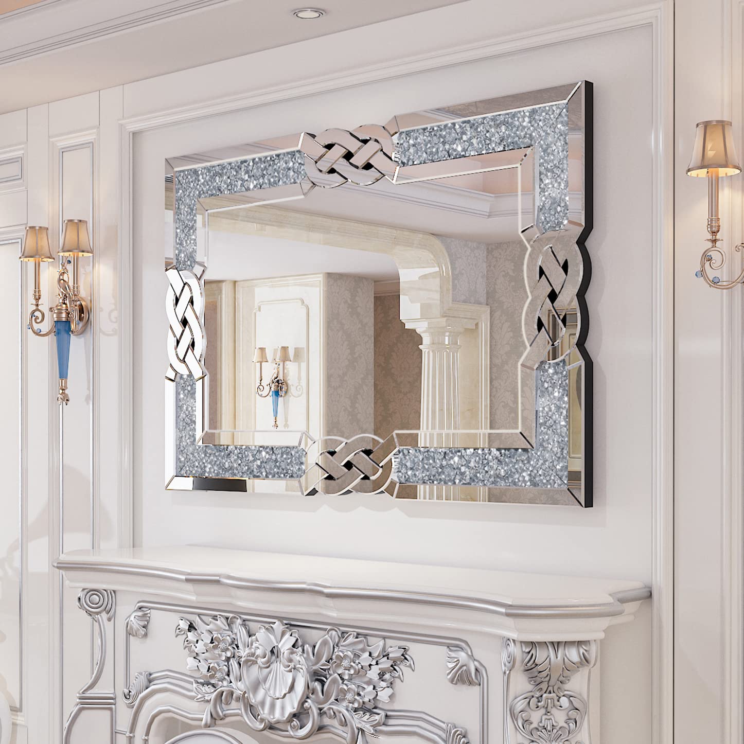 Amazon.co.jp: Artloge 鏡 壁掛け ウォールミラー 洗面台 ミラー 鏡  