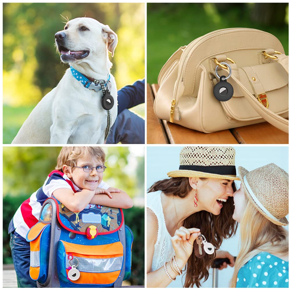 Ainiv Llavero para AirTag, 1 Pieza Llaveros para AirTag Funda Protectora de Silicona, Localizador Keychain Portátil Antipérdida, Protectora Funda Mascotas y Mochilas — view 89