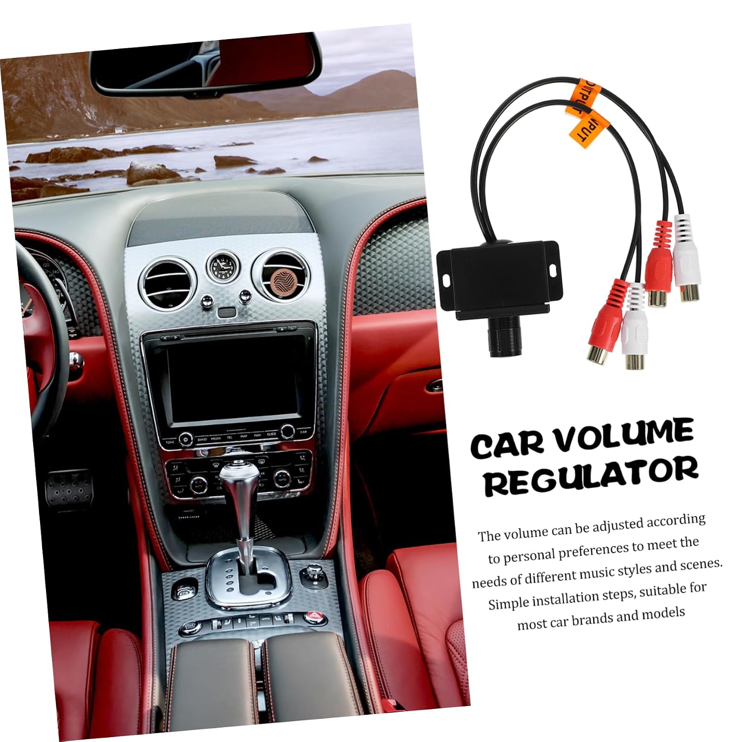 Car Remote Amplifier Level Controller Audio Amplifiers Regulator Bass Control Knob Distribution Block