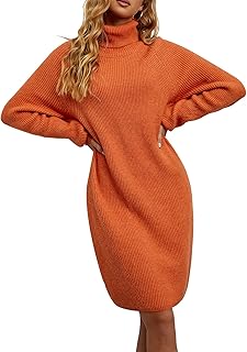 sweater dress orange