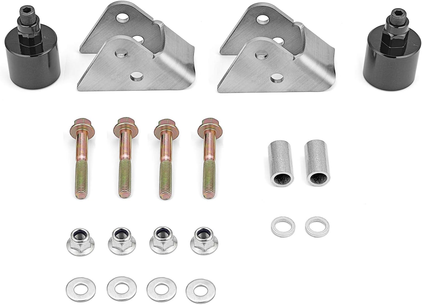 WSays 2" Front&Rear Full Lift Mount Kit Compatible with Polaris Ranger 400/500/800/Crew Midsize 2010-2014