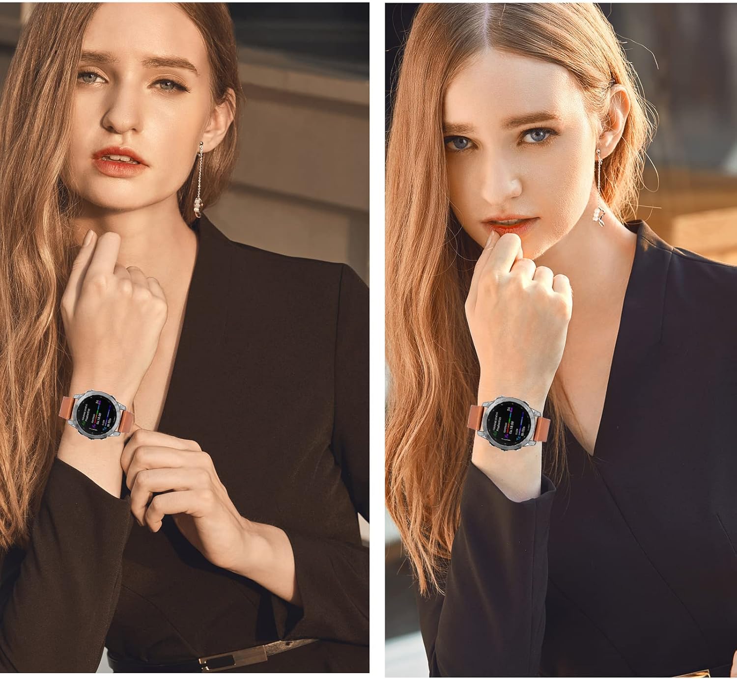 Quickfit Genuine Leather Watch Band for Garmin Fenix 8 51mm/7X/6X/5X/3, Tactix Delta, Enduro - 26mm Replacement Band - Image 7