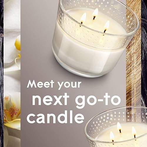 Miniatura 3 de Glade Sheer Vanilla Embrace - Vela aromática de 3 mechas, infusión de aceite esencial, ambientador, 6.8 onzas, 3 unidades