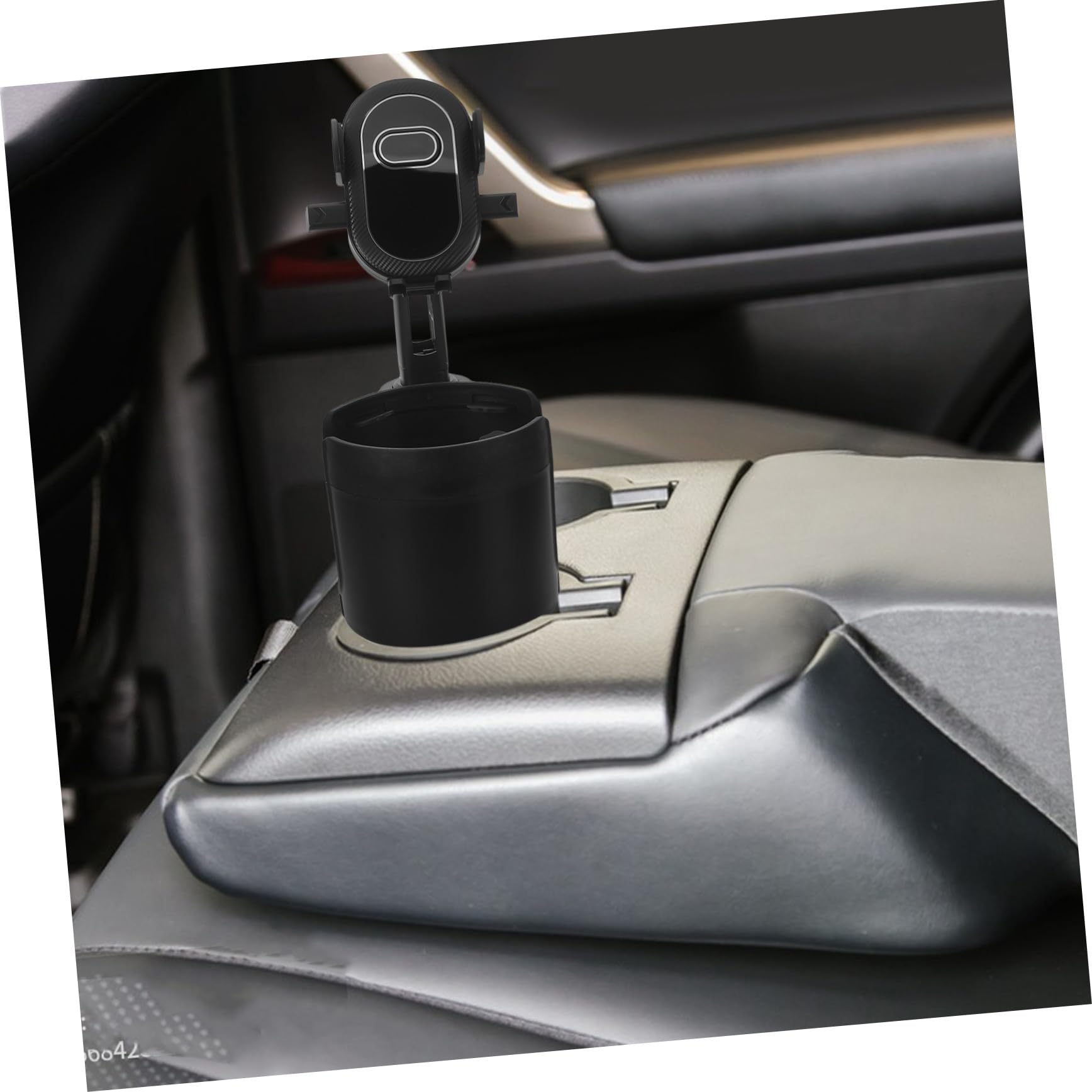 Supporto Cellulare Auto Porta Tazze Organizza Smartphone e Bevande Clip Sicura Adatto Auto Suv Angolo Regolabile Resistente