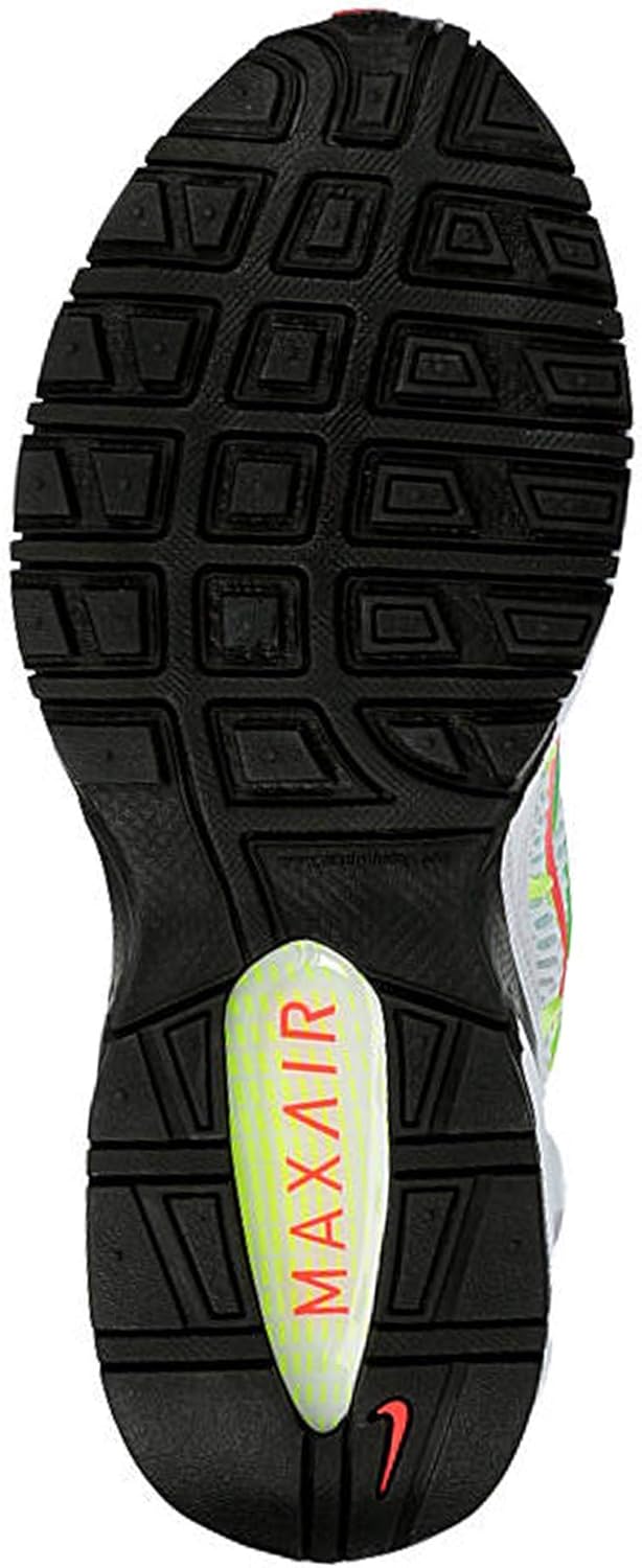 Nike Womens Air Max Torch 4 Running Shoe (9.5, White/Black-Volt-Laser Crimson)