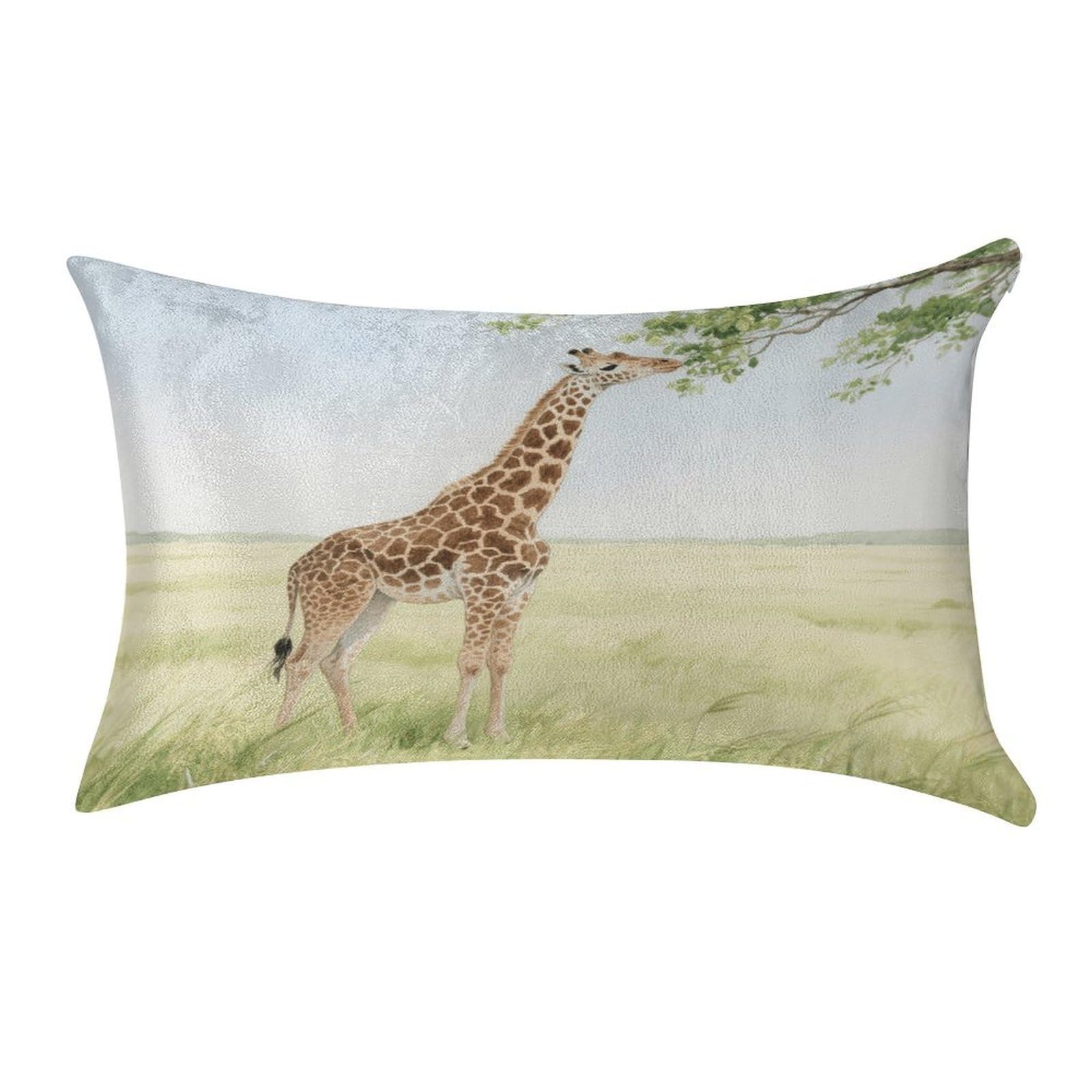 Fekiloot Style Giraffe Stretching Pillow Covers Home Decor Pillow Cases