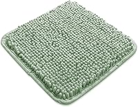 Vista 209 de Yeaban Juego de alfombras de baño verde manzana 2 piezas (20" x 32" y 17" x 24"), tapetes de baño de felpilla gruesa Alfombras de baño absorbentes