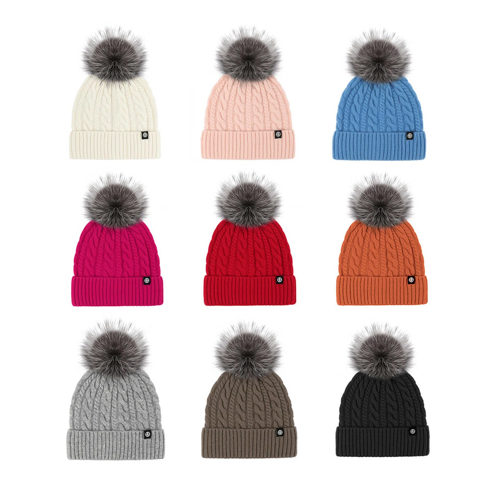 Czapka beanie dla kobiet zimowa czapka z pomponem miękka podszewka dla kobiet ciepła i wygodna idealna na zimne dni