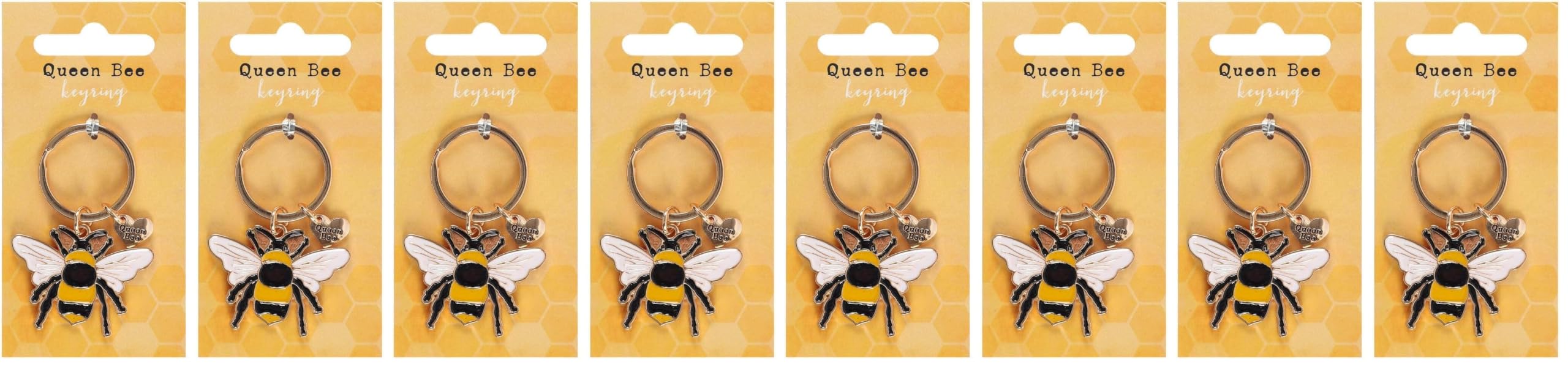 Exclusive Metal Queen Bee Design Enamel Keyring - 6.5cm x 4.5cm (1 Pc.) - Eye-catching Design - Perfect Accessory