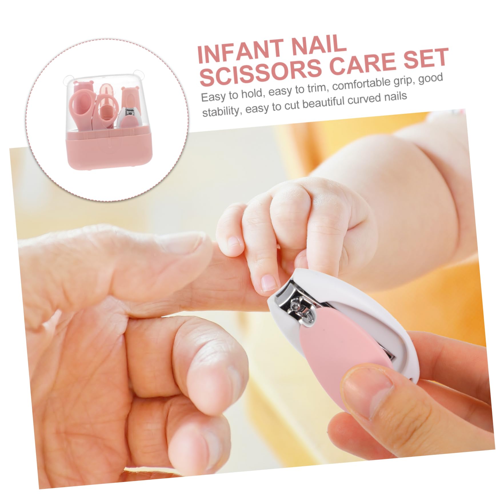 Toyvian Nail Kit for Boys and Girls Toddler Nail Scissor Set Baby Clipper Manicure Clipper Infant Nail Clipper Present Set