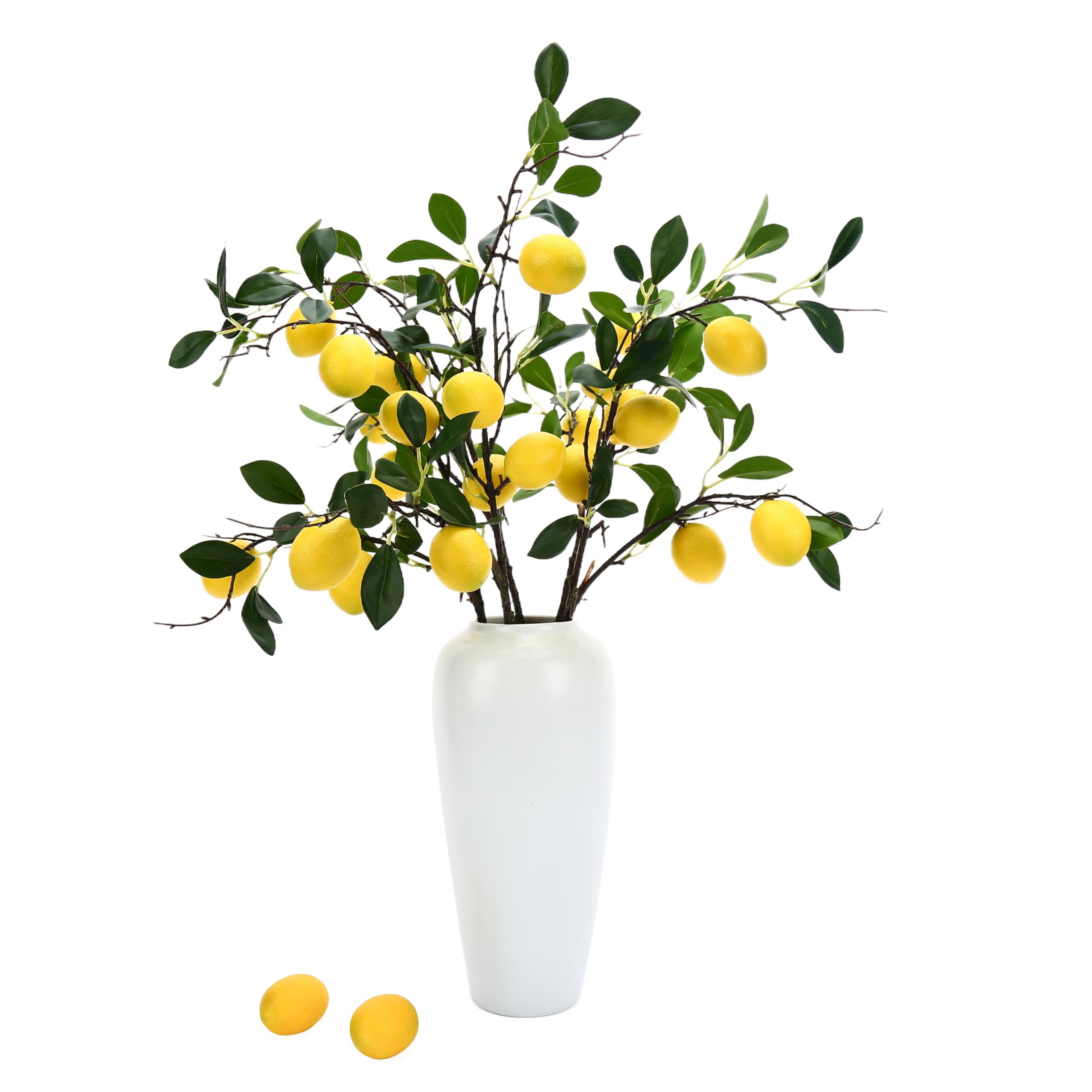 Artificial Lemon Branch 5 Pieces of 31 Inch Imitation Real and Fake Plants Used for Home Center Decoration