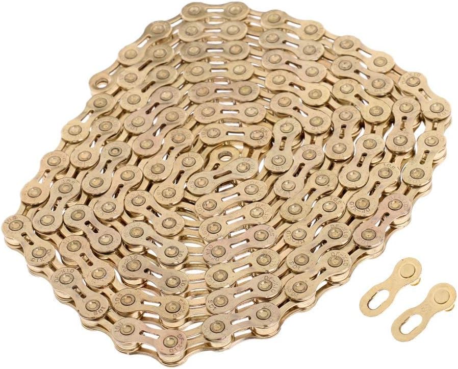 Gold 9/10 / 11s Speed Road Bike Bicycle Cycle Chain Bike Chain 116 Links 11 Speed