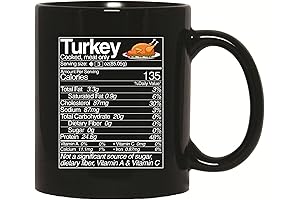 Turkey Nutrition Facts | Hilarious Mug for Coffee, Tea, and Other Beverages