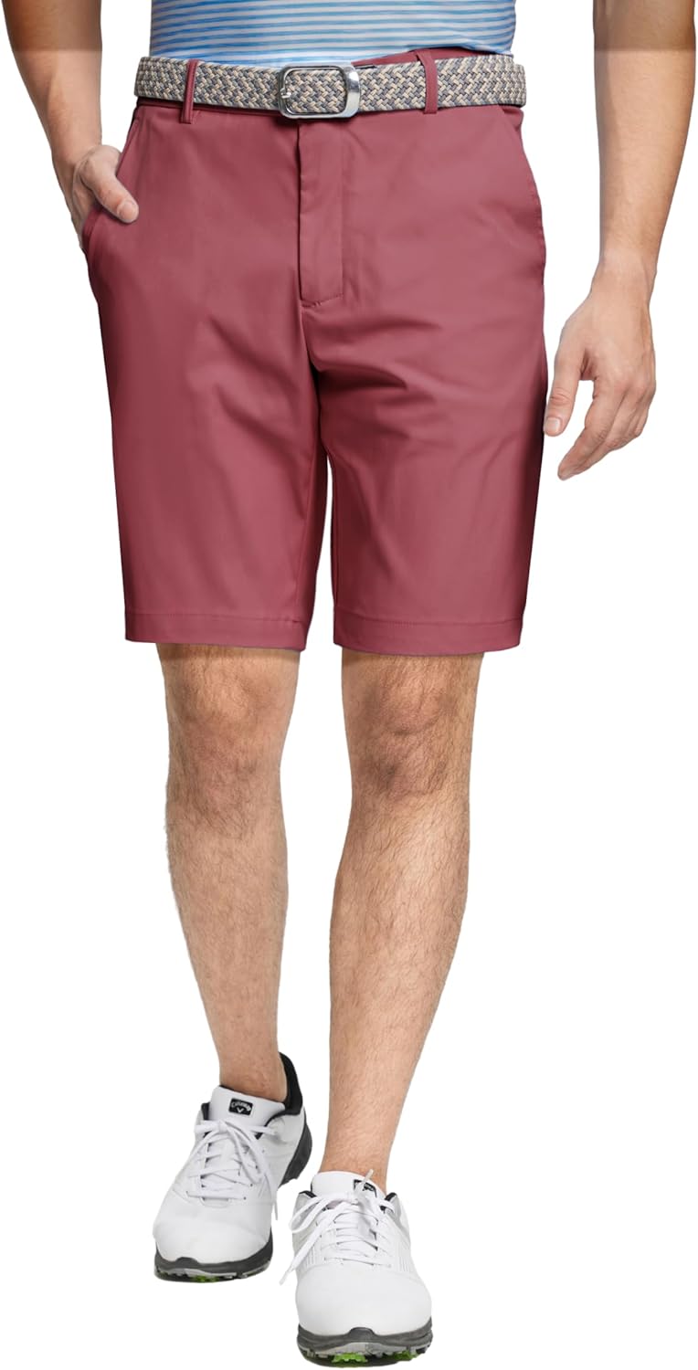 M MAELREG Golf Shorts Men 7 inch 9 inch Quick Dry Stretch Waist Moisture Wicking Water-Repellent Flat Front Flex Mens Shorts