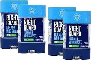 Right Guard Sport Antiperspirant and Deodorant, Clear Gel, Fresh, 3 Ounce (Pack of 4)