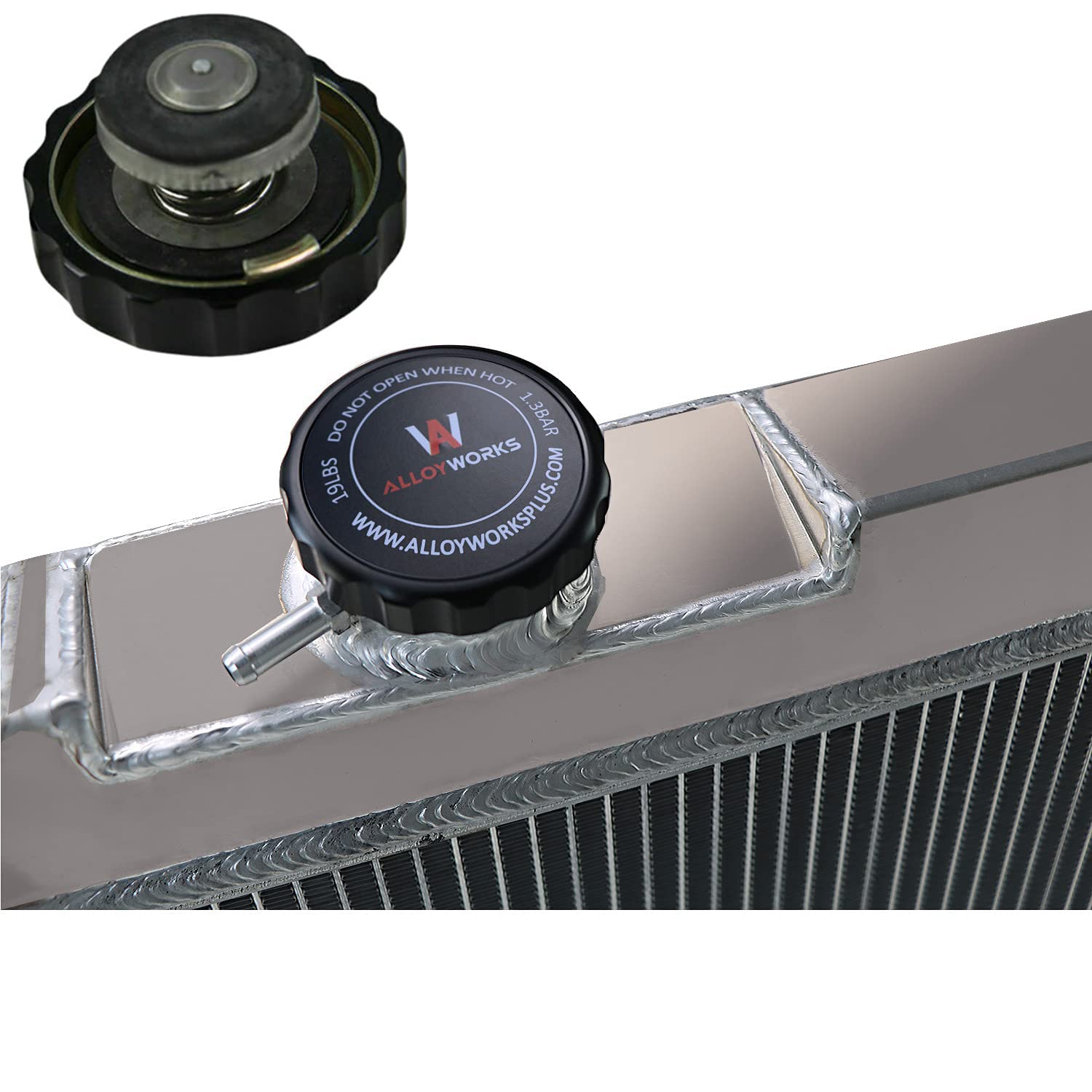 4 Row Aluminum Radiator Shroud Fans Relay for 1963-1966 Chevy C10 C20 C30 K10 K20 Pickup Suburban Truck 61-66 Pontiac Catalina Bonneville Grand Prix Star Chief