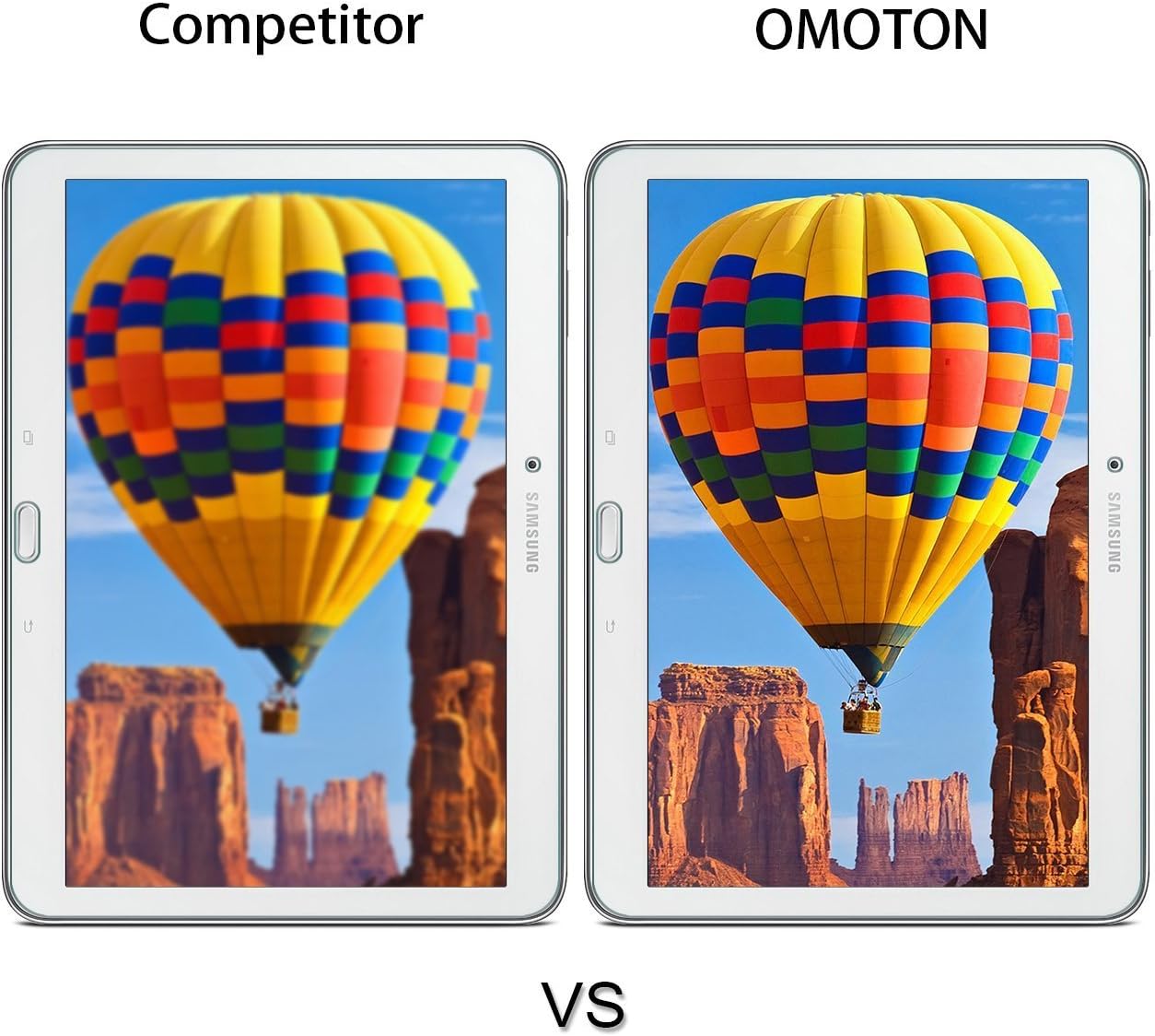 OMOTON Tempered Glass Screen Protector for Samsung Galaxy 4 10.1,Only fits The Tablet SM-T530 Version,1 Pack