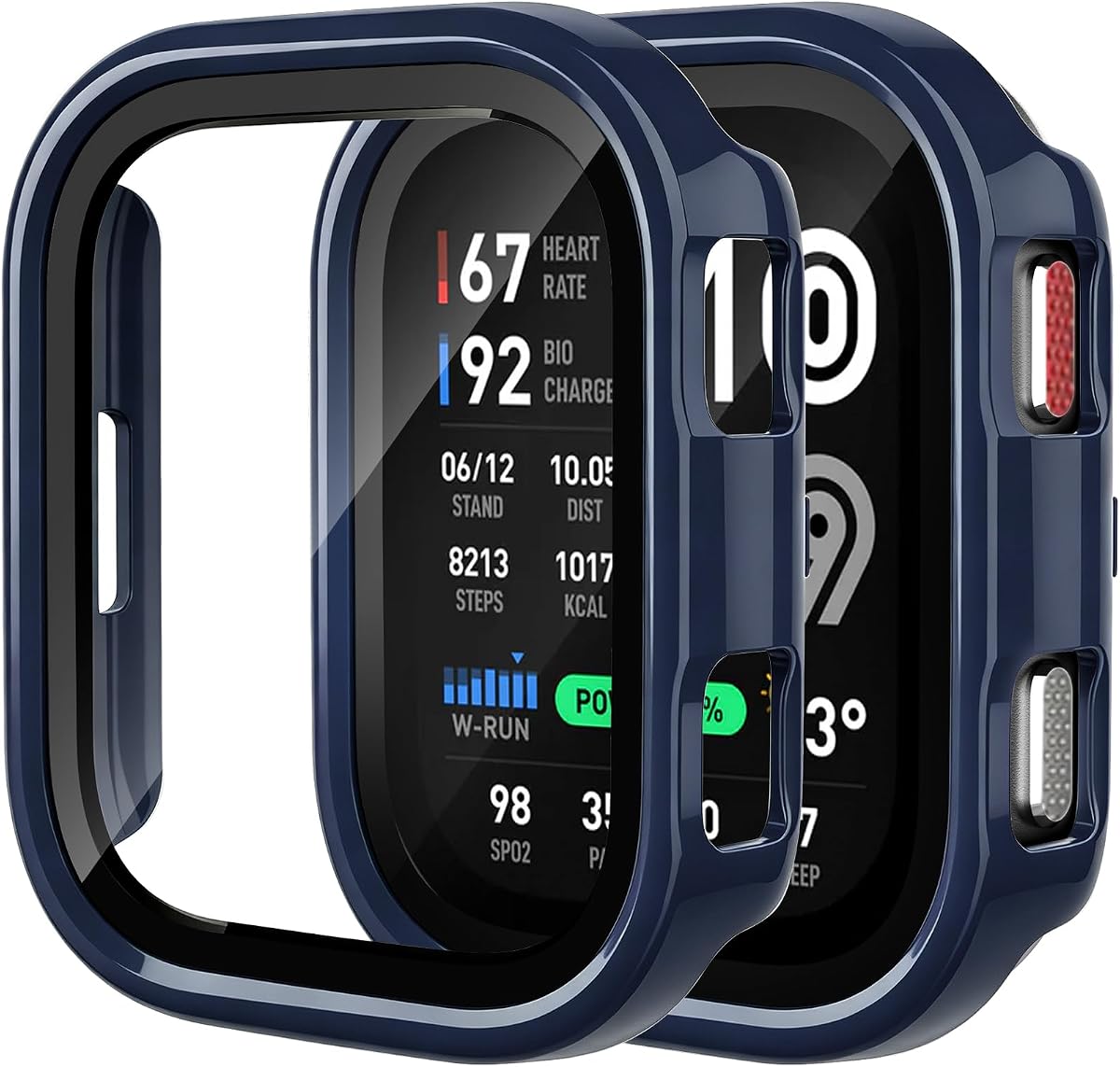 2 protectores de pantalla para Amazfit Bip Max, cubierta protectora de pantalla | PC protectora de parachoques de película antirrayas