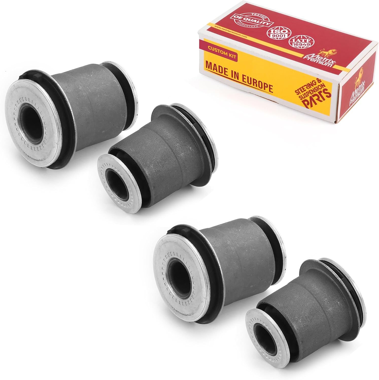 Metrix Premium Chassis Parts - 2 PC Front Lower Control Arm Bushing Kit Fits 1998-2004 Toyota Tacoma RWD, 1996-2002 Toyota 4Runner, 1995-2004 Toyota Tacoma 4WD, Replacement K200119, Made in Europe