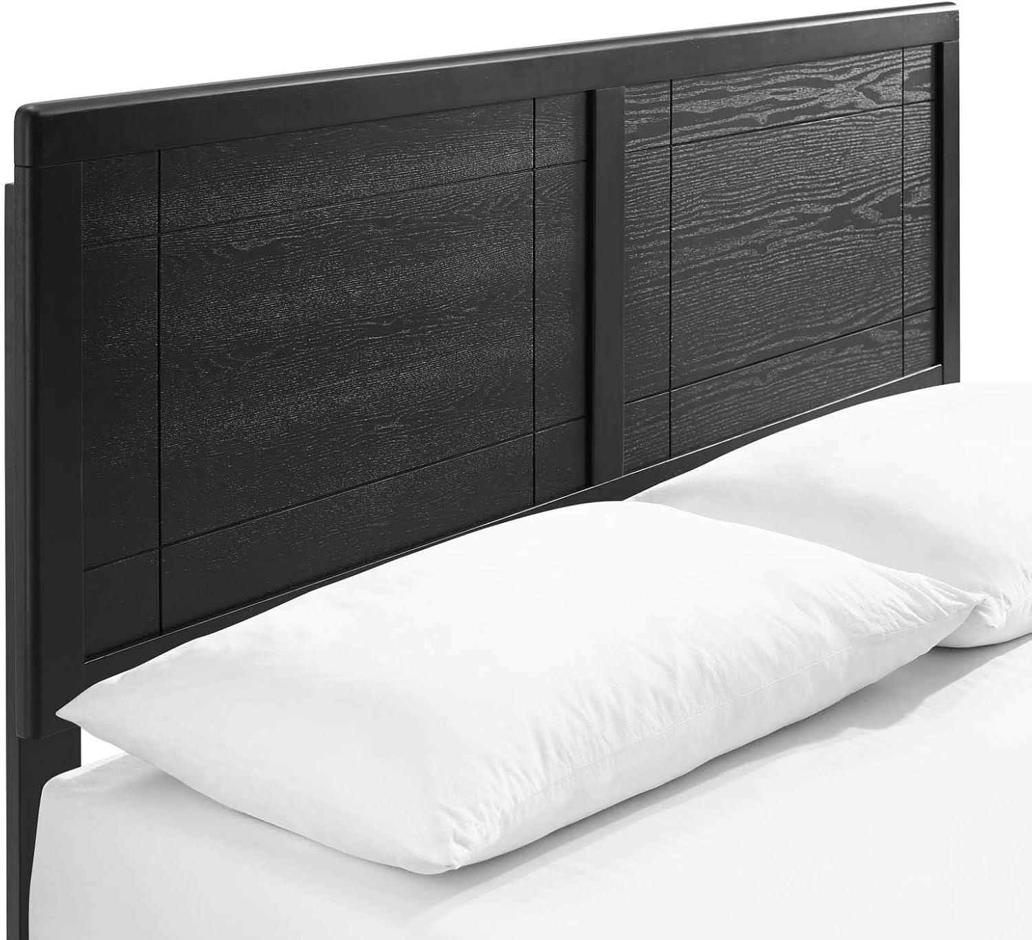 Modway MOD-6628-BLK Marlee Full Wood Platform Bed with Splayed Legs, Black