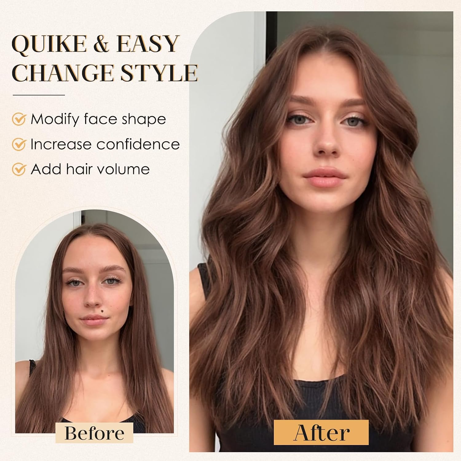 S-noilite Bangs Hair Clip,360° 3D Cover Real Clip in Bangs Human Hair Toppers for Women With Side Bang Daily Wear (Dark Brown)