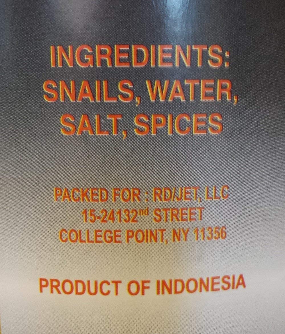 Chefs Quality Escargots Large Snails 28 Oz (17 Oz When Drained) 8 Dozen/96 Count 1 Can