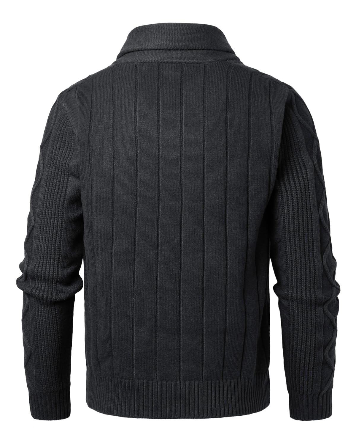Homme Gilet Cardigan Boutons Veste Tricoté Chaud Coupe rembourré Décontractée Manche Longue pour l'automne et l'hiver.