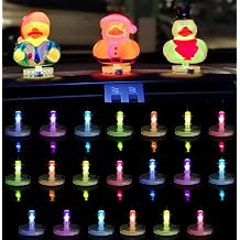 Christmas Car LED Lights Duck Holder, Light Up Duck Plugs, Light Up Your Duck and Car,Duck Mount for Car Lover Car Dashboard Decorations,Car Christmas DecorationsExcluding Rubber Duck 6