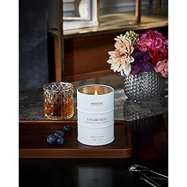 M&SENSE Soy Candles Litchi Fizzy Scented 11.3oz 70 Hour Long Lasting Natural Wax Non Toxic, Summer Candle Cozy Home Decor, Relaxing Aromatherapy Gifts for Women Mom Girlfriend
