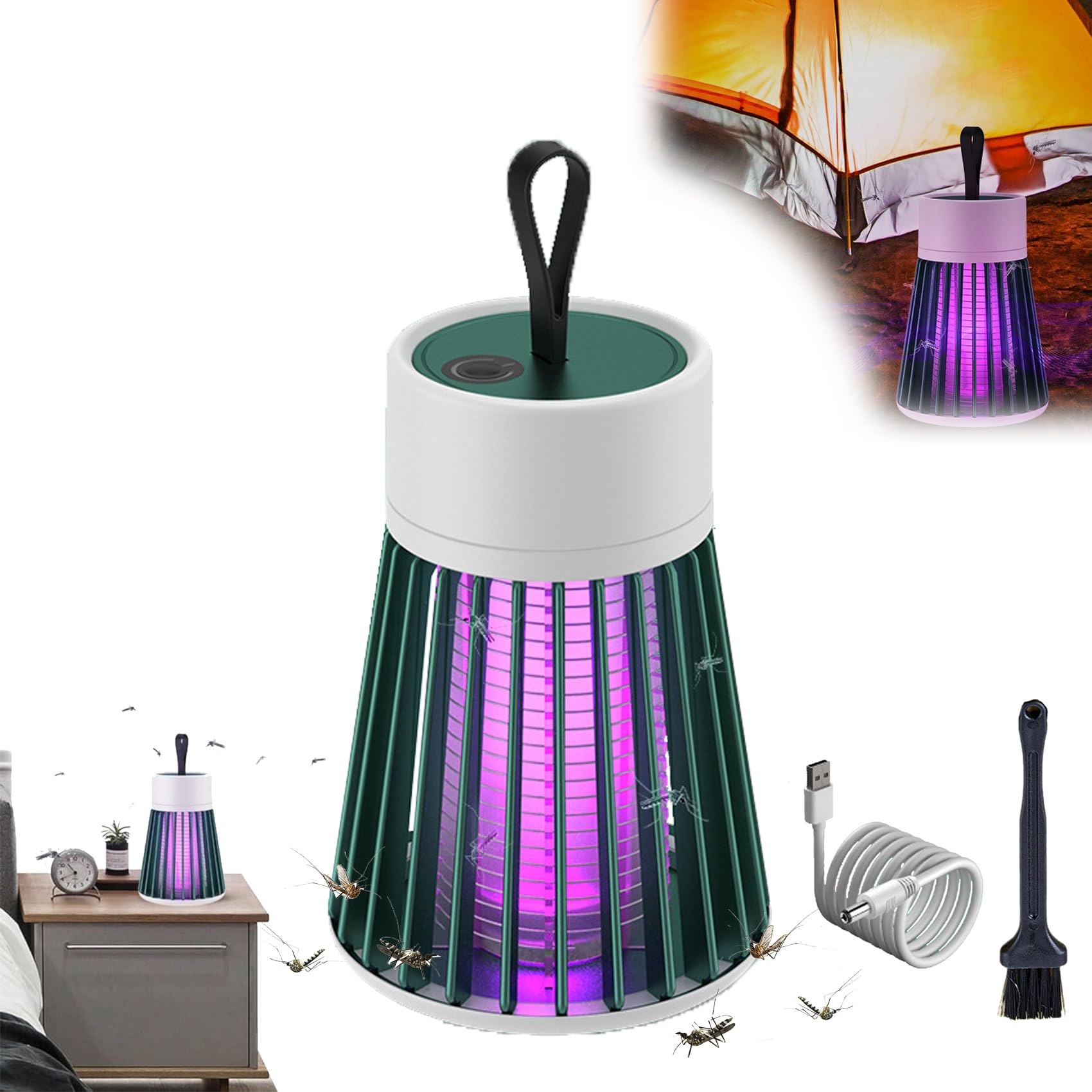 Lampe Anti-moustiques Zapplite Rechargeable - Portable, étanche - 368 Nm - Pour Intérieur Et Extérieur