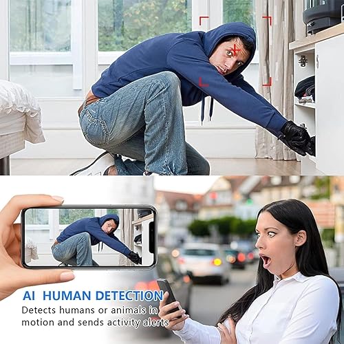 Miniatura 4 de Cámara oculta para el hogar espía WiFi mini cámara secreta Monitor remoto habitación niñera cámara grabadora de video detección de movimiento visión