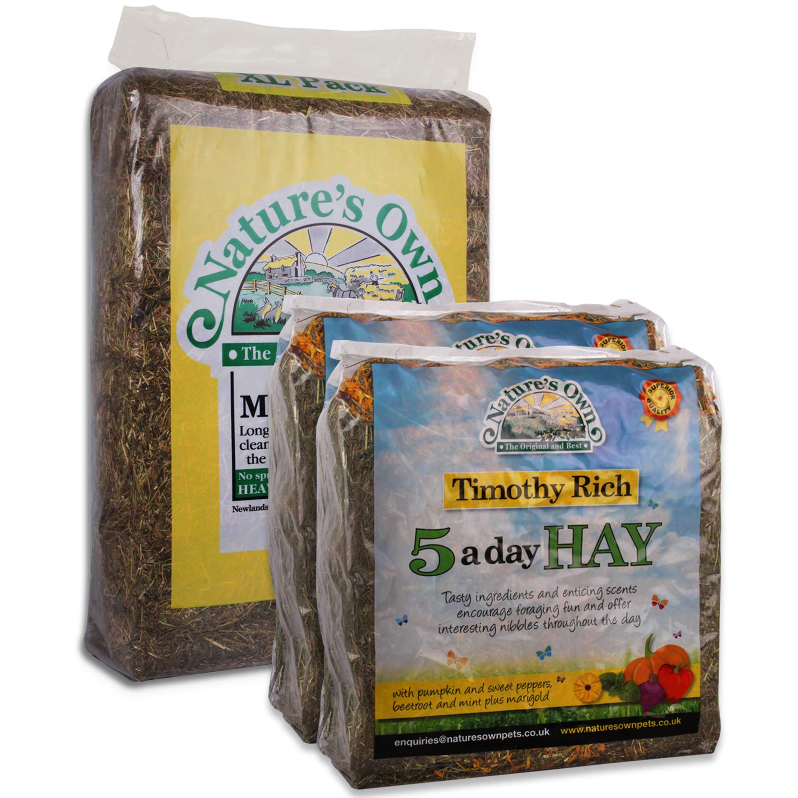 Buy Tigerbox Natures Own 2 Kilogram Timothy Rich 5aDay Hay and 3.5