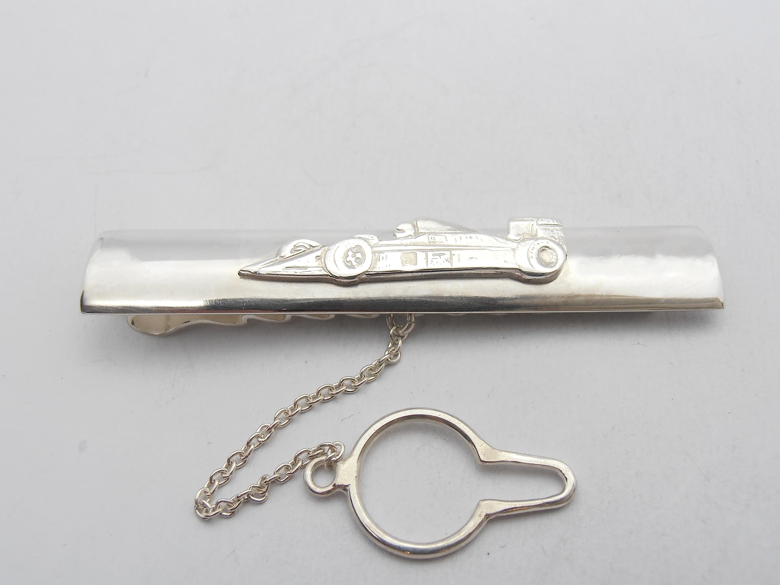 Auto da Corsa : Fermacravatta in Argento 925 - Automobile - Macchina - F1 - Squadra Corse - Scuderia