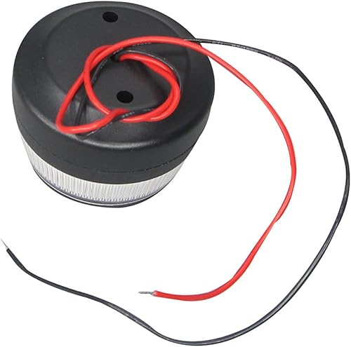 Miniatura 5 de Pactrade Marine Torre de despertador LED de anclaje para barcos, luz de navegación redonda de 2-1/4 "de diámetro, 2 pulgadas de alto 10-30 v 2NM