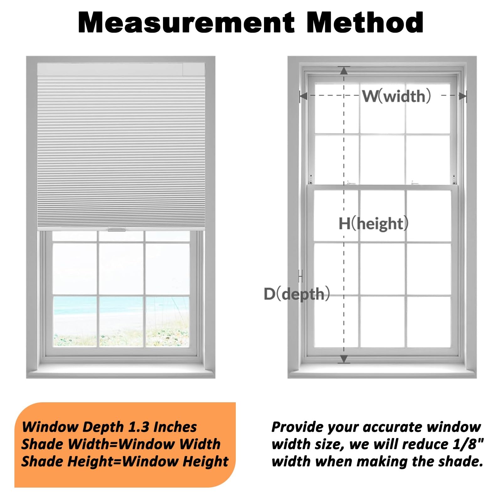 Wabenplissee Ohne Bohren Und Werkzeug für Innenfenster, Verdunklung Thermo Plissee Nach Maß Breite 50 60 70 80 90 100 110 120 130 140 150 160 cm, Doppelplissee Wasserdicht