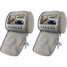 SaditY Car DVD Player, Wireless Remote Control 2pcs Car Headrest Mount Monitor Dual Channel Infrared Transmitter for Car Mini Van Travel Entertainment, Parent, style