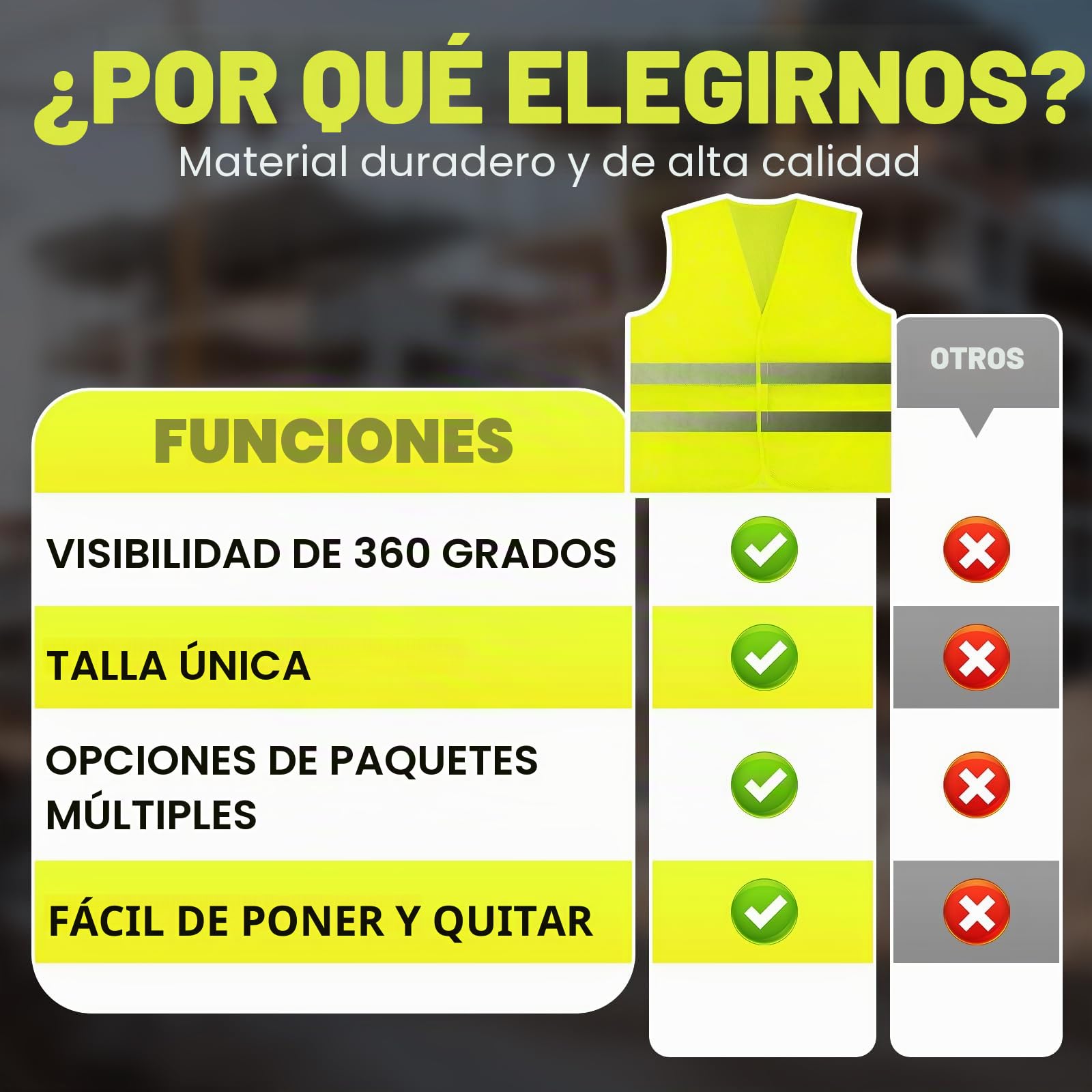 Chaleco reflectante para coche, 5 unidades, chaleco de seguridad para coche, chaleco de seguridad para niños y adultos, chaleco de seguridad de alta visibilidad, chaleco reflectante homologado