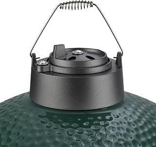 Cast Iron Damper Chimney Cap for BGE Dual Function Metal Top Daisy Wheel for Big Green Egg Accessories Replacement Parts (Fit M/L/XL/XXL BGE)