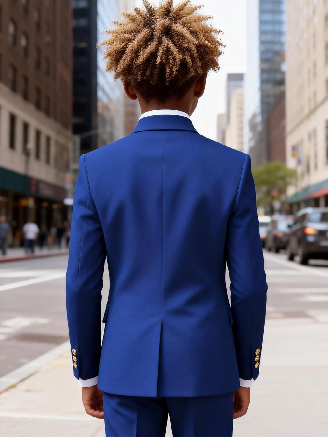Boys Blazer Mandarin Collar Suit Jacket for Boy Traditional Chinese Tunic Blazer Boys’ Fashion Sport Coat