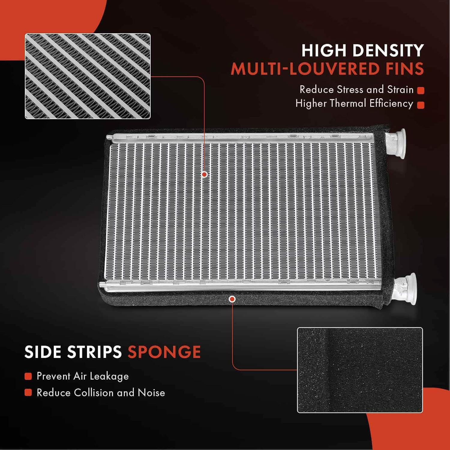 A-Premium HVAC Heater Core Compatible with Ford Expedition 2018-2020, F-150 2015-2020, F-250/for F-350/F-450/F-550 Super Duty 2017-2019 & Lincoln Navigator, Replace# FL3Z18476A, FL3Z18476B