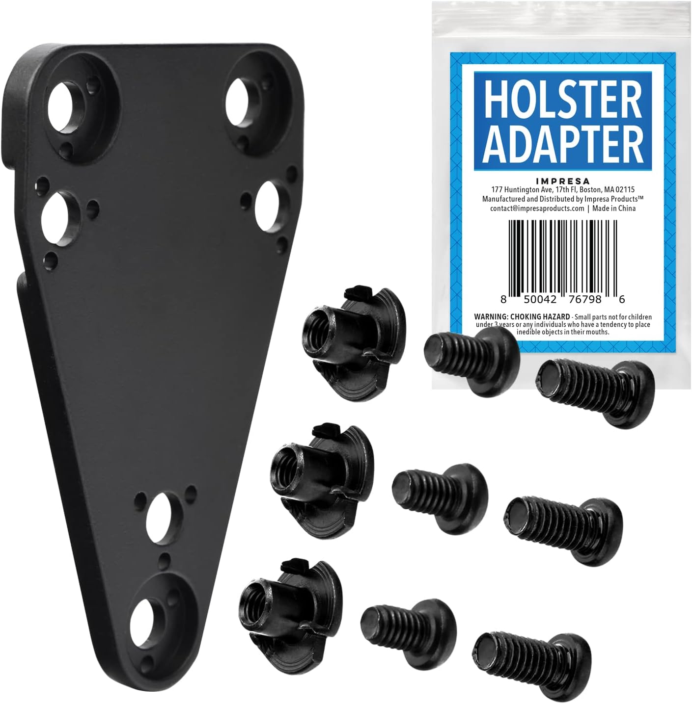 - Molle Adapter Conversion Kit - Quick Install Drop Leg Adapter - Versatile Drop Leg Platform - Compatible with Safariland and Blackhawk QLS Kits - Black, Alloy, Ambidextrous