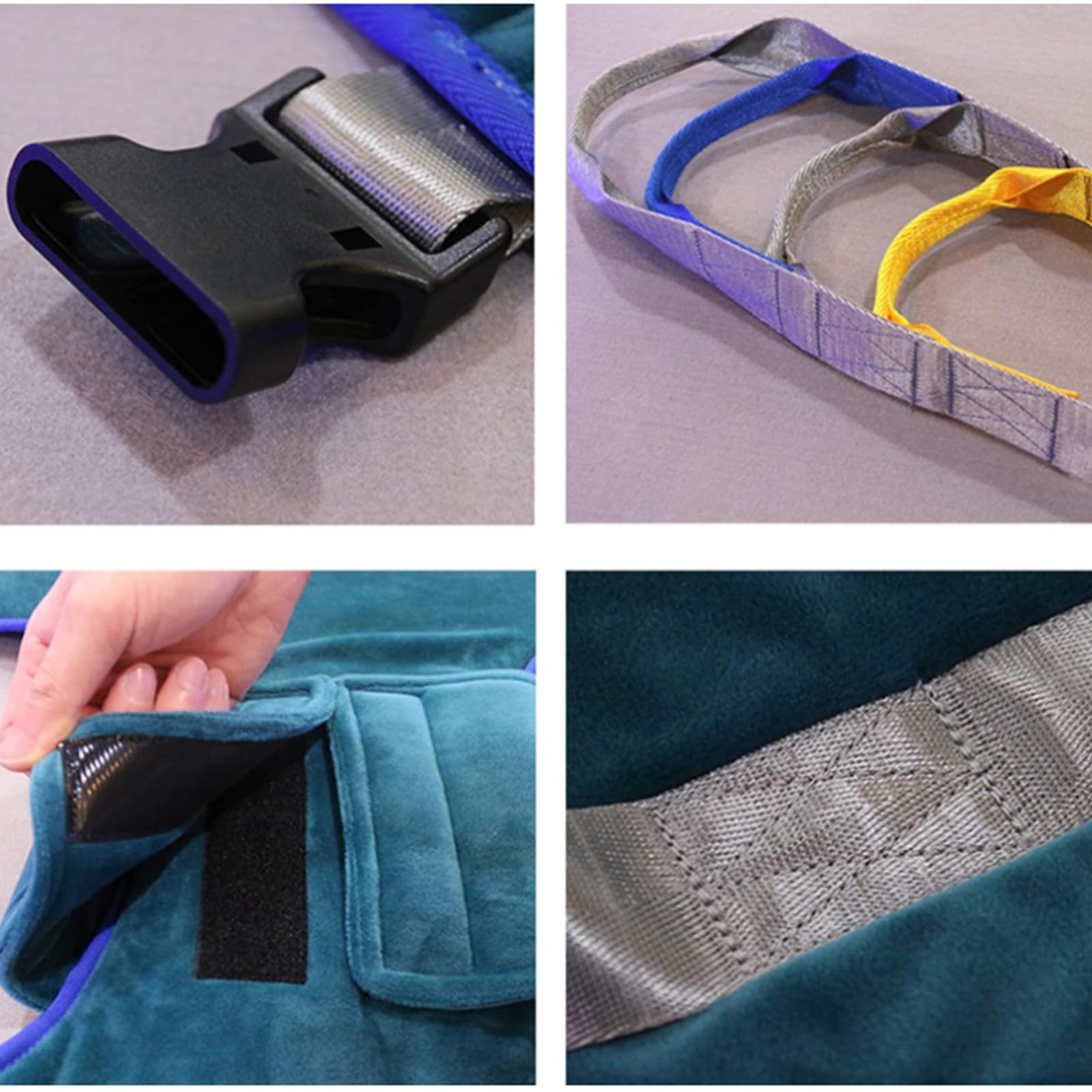 Arnés de transferencia de cuerpo completo con cintura ajustable, soporte de cuatro puntos, gran capacidad de carga de hasta 230 kg