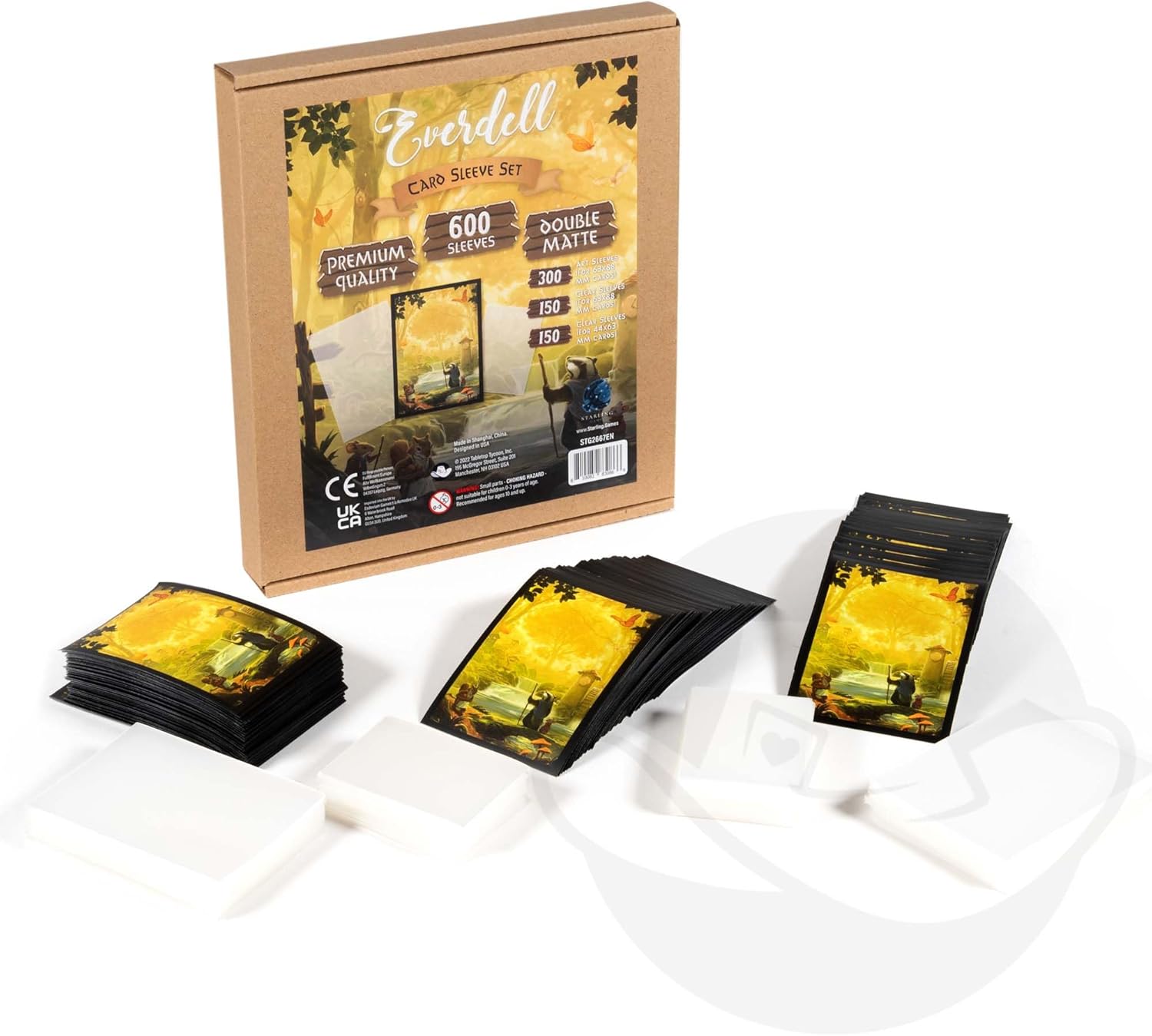 Everdell Card Sleeve Set - Custom Trading Card Sleeves for Base Game & Expansions | Includes Standard & Mini Sizes | Perfect for MTG, Pokemon Cards, Yugioh & Other Trading Cards