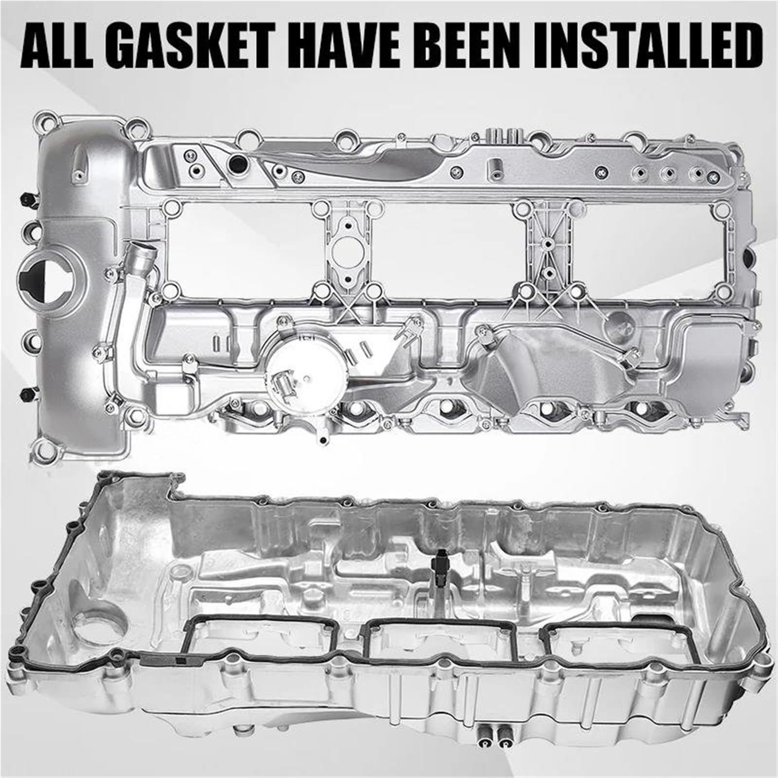 Coperchio valvole a bilanciere Motore in Alluminio con Guarnizione per BMW N55 3.0L 135i 335i 535i 640i 740i X3 X5 X6 535ix Drive 11127570292