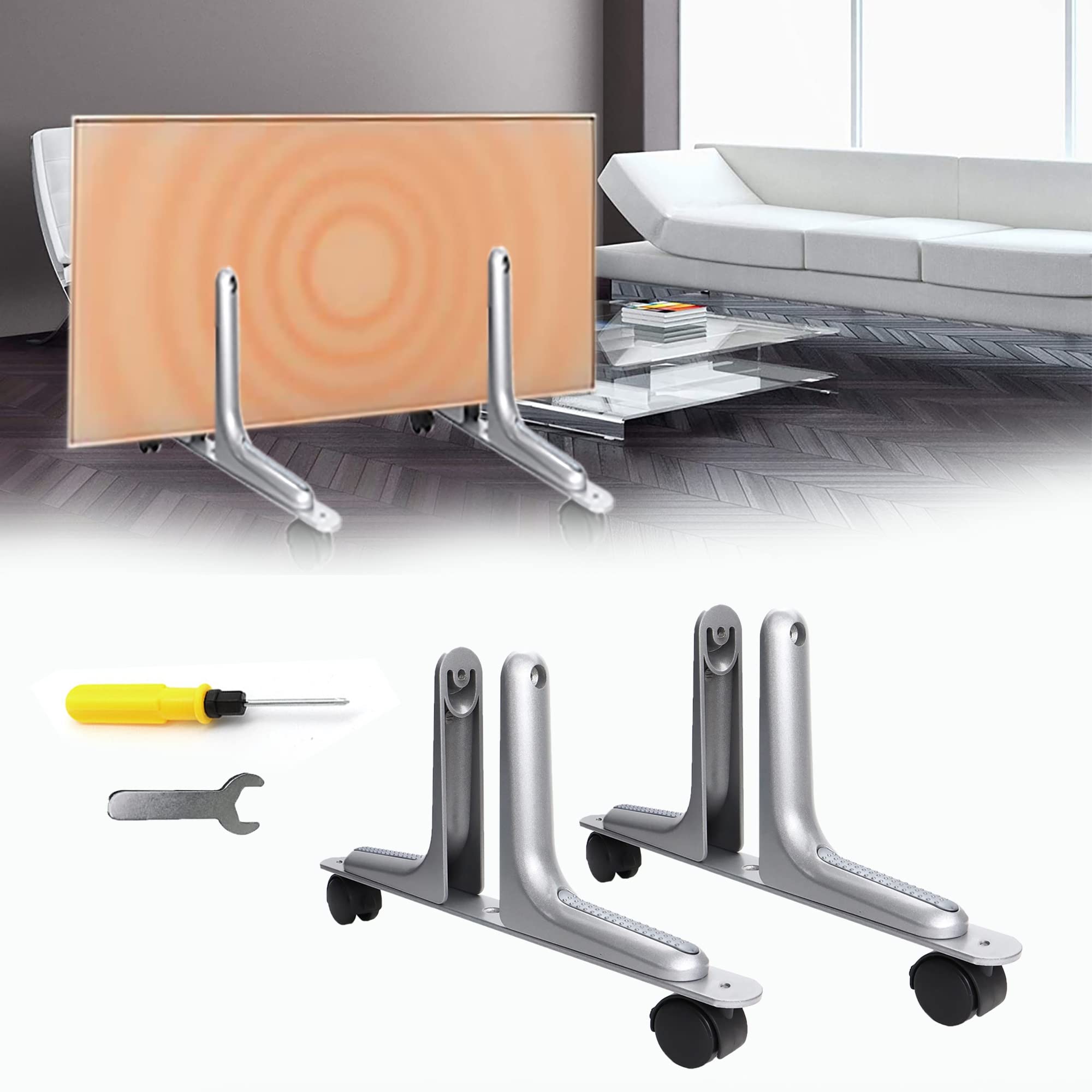 Generisch Dispositivo de calefacción por infrarrojos, patas universales para calefacción por infrarrojos, capacidad de carga de hasta 20 kg, compatible con diferentes modelos